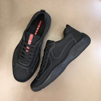 프라다 남성 클래식 블랙 스니커즈 - Mens Black Sneakers - pra02709x