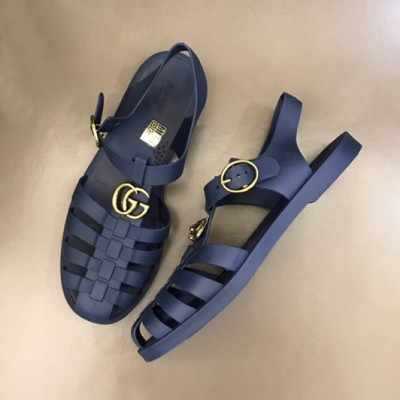 구찌 남성 모던 네이비 샌들 - Mens Navy Sandals - guc04893X