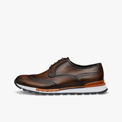 벨루티 남성  클래식 브라운 스니커즈 - Mens Brown Sneakers - ber0091x