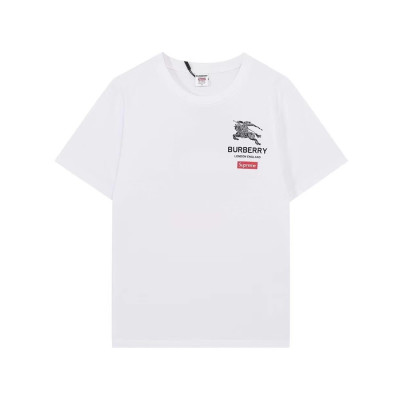 버버리 남성 화이트 크루넥 반팔티 - Mens White Tshirts - Bur04372x