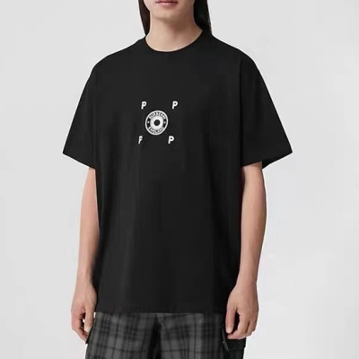 버버리 남성 블랙 크루넥 반팔티 - Mens Black Tshirts - Bur04378x