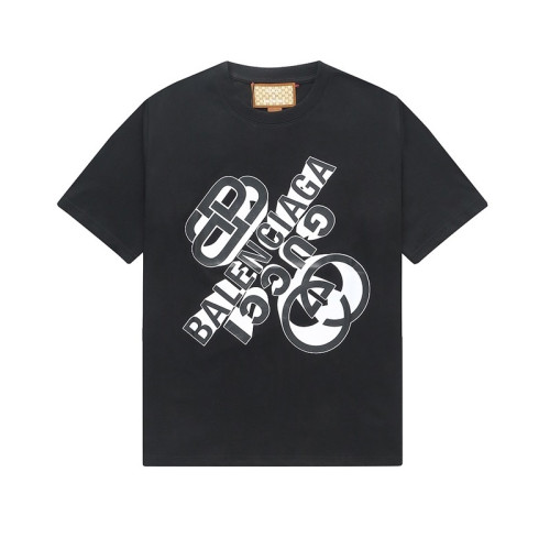 구찌 남/녀 블랙 크루넥 반팔티 - Unisex Black Tshirts - guc04908x