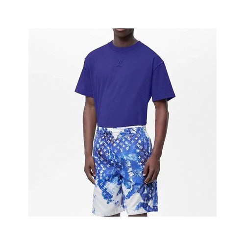 루이비통 남성 블루 반바지 - Mens Blue Half-pants - lou04926x