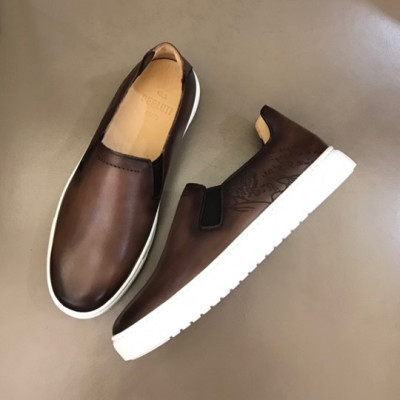 벨루티 남성  클래식 브라운 슬립온 - Mens Brown Slip-ons - ber0098x