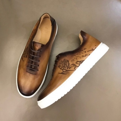 벨루티 남성  클래식 카멜 스니커즈 - Mens Camel Sneakers - ber0101x