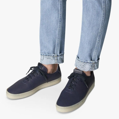 벨루티 남성  클래식 블루 스니커즈 - Mens Blue Sneakers - ber0108x