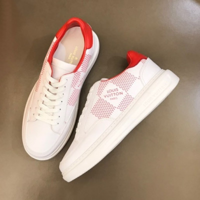 루이비통 남성 클래식 레드 스니커즈 - Mens Red Sneakers - lou04945x