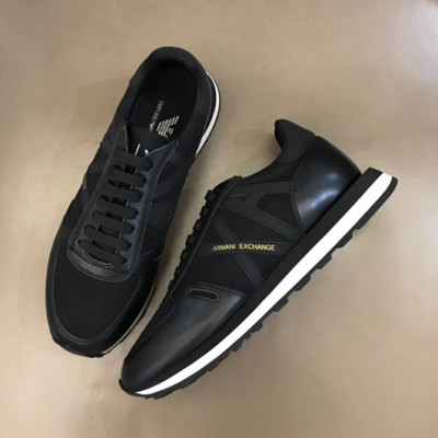 알마니 남성 클래식 블랙 스니커즈 - Mens Black Sneakers - arm0915x