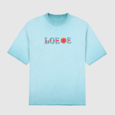 로에베 남성 이니셜 블루 반팔티 - Mens Blue Tshirts - loe0622x