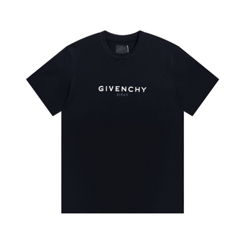 지방시 남성 크루넥 블랙 반팔티 - Mens Black Tshirts - giv0749x