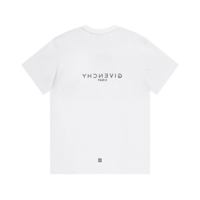 지방시 남성 크루넥 화이트 반팔티 - Mens White Tshirts - giv0750x