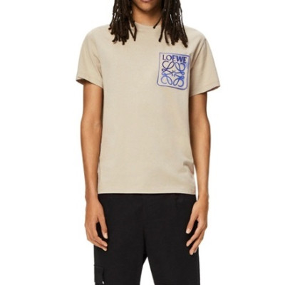 로에베 남/녀 이니셜 카멜 반팔티 - Unisex Camel Tshirts - loe0627x