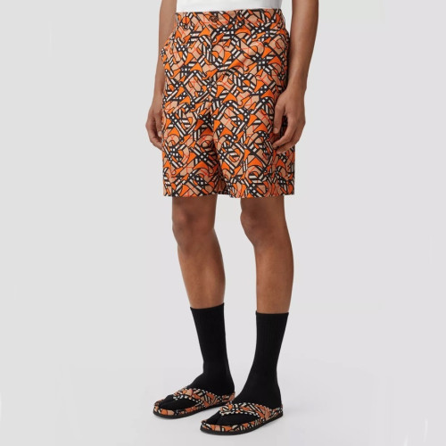 버버리 남성 캐쥬얼 오렌지 반바지 - Mens Orange Half-pants - bur04435x