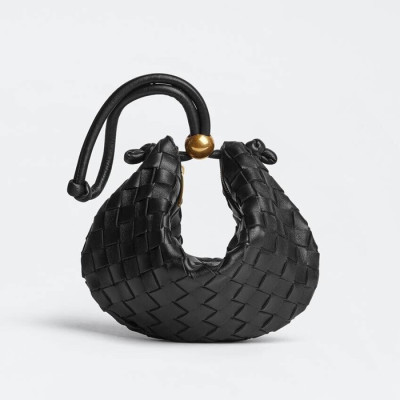 보테가 여성 Turn 블랙 토트백 - Womens Black Tote Bag - bv0359x