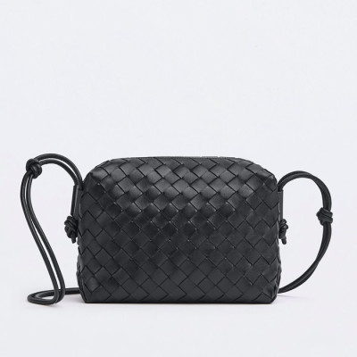 보테가베네타 여성 클래식 블랙 크로스백 - Bottega Veneta Womens Black Cross Bag - bv0365x