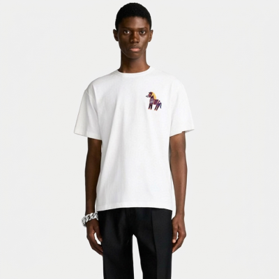 디올 남성 라운드 반팔티 - Dior Mens Round Tshirt - dio1927x