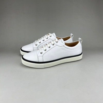 에르메스 남성 클래식 화이트 스니커즈 - Mens White Sneakers - her0820x