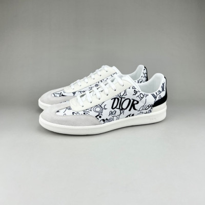 디올 남성 시그니처 화이트 스니커즈 - Mens White Sneakers - dio01942x