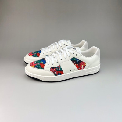 디올 남성 시그니처 화이트 스니커즈 - Mens White Sneakers - dio01956x