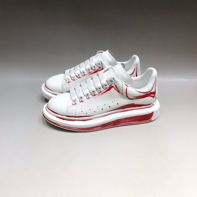 알렉산더맥퀸 남/녀 화이트탭 스니커즈 - Unisex White Sneakers - alx0130x