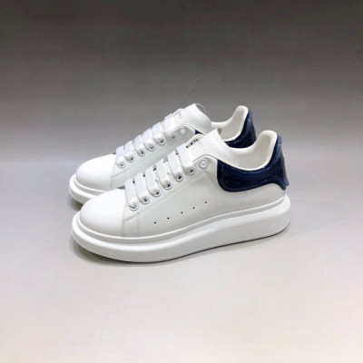 알렉산더맥퀸 남/녀 네이비탭 스니커즈 - Unisex  Navy Sneakers - alx0142x