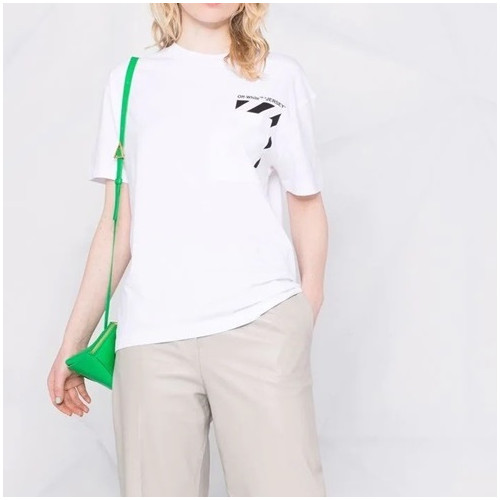 오프화이트 남/녀 모던 화이트 반팔티 - Unisex White Tshirts - off0834x