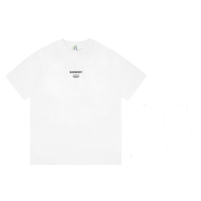 버버리 남성 화이트 크루넥 반팔티 - Mens White Tshirts - Bur04460x