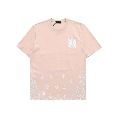 아미리 남성 핑크 크루넥 반팔티 - Mens Pink Tshirts - amr0361x