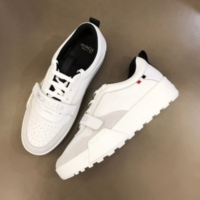 몽클레어 남성 화이트 스니커즈 - Mens White Sneakers - moc02496x