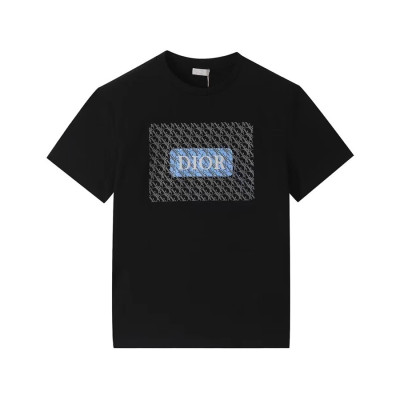 디올 남성 블랙 크루넥 반팔티 - Mens Black Tshirts - dio01994x