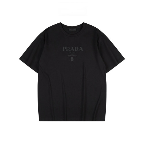 프라다 남성 크루넥 블랙 반팔티 - Mens Black Tshirts - Pra02746x