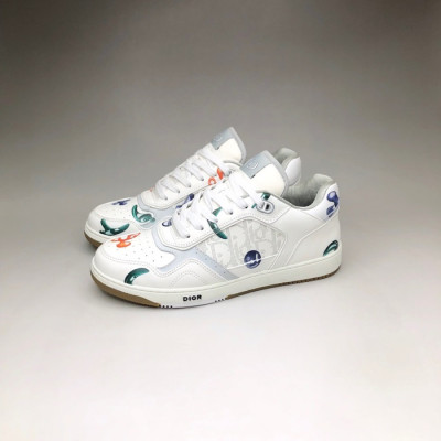 디올 남/녀 캐쥬얼 화이트 스니커즈 - Unisex White Sneakers - dio02021x