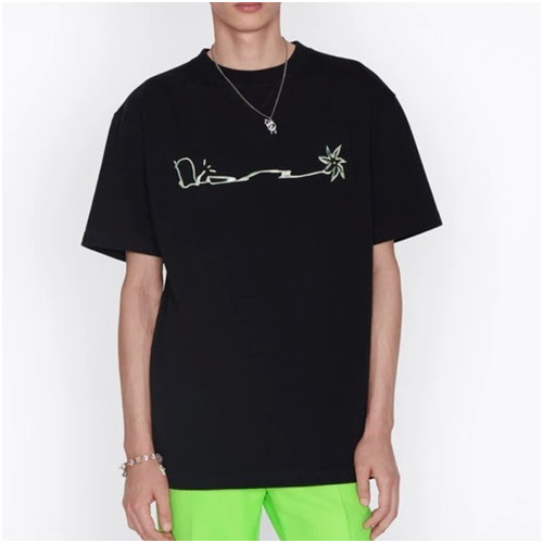 디올 남성 블랙 크루넥 반팔티 - Mens Black Tshirts - dio02023x