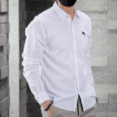 버버리 남성 클래식 화이트 셔츠 - Mens White Tshirts - bur04495x