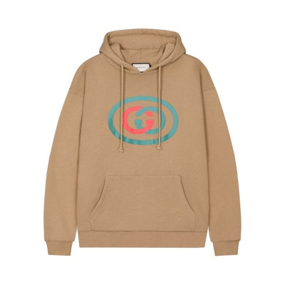 구찌 남/여 트렌디 카멜 후드티 - Unisex Camel Hoodie - guc05076x