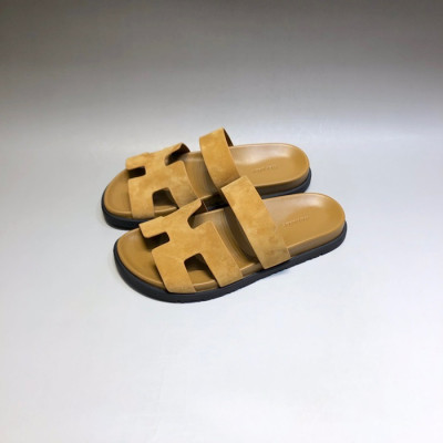 에르메스 남/녀 트렌디 카멜 슬리퍼 - Unisex Camel Slippers - her0864x