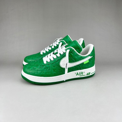 루이비통 남성 트렌디 그린 스니커즈 - Mens Green Sneakers - lou05162x