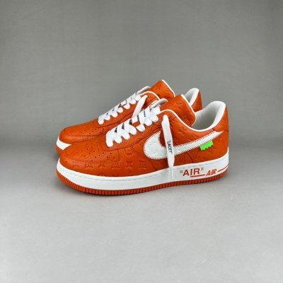 루이비통 남성 트렌디 오렌지 스니커즈 - Mens Orange Sneakers - lou05165x