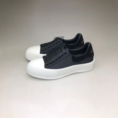 알렉산더맥퀸 남/녀 블랙 스니커즈 - Unisex Black Sneakers - alx0148x