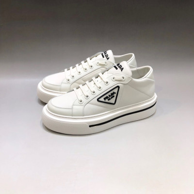 프라다 남성 클래식 화이트 스니커즈 - Mens White Sneakers - pra02762x