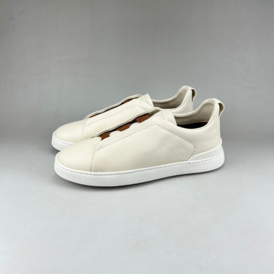 제냐 남성 이니셜 화이트 스니커즈 - Mens White Sneakers - zeg0386x