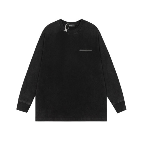 발렌시아가 남성 캐쥬얼 블랙 맨투맨 - Mens Black Tshirts - bal01666x