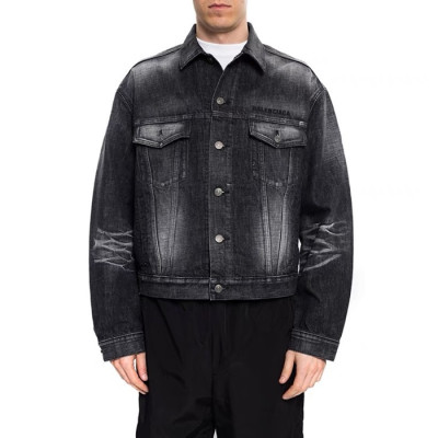 발렌시아가 남성 캐쥬얼 블랙 자켓 - Mens Black Jackets - bal01669x