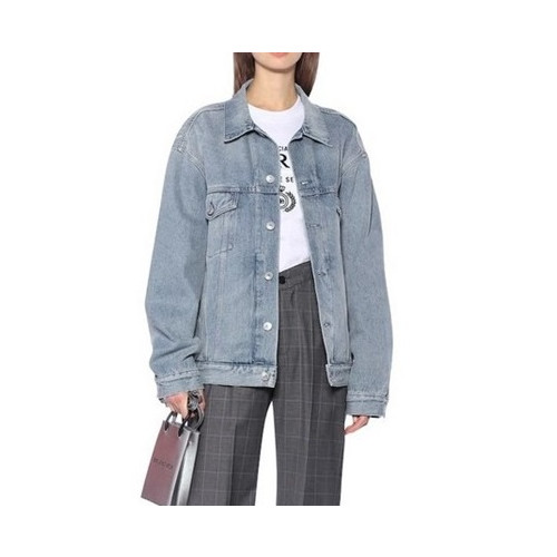 발렌시아가 남/녀 캐쥬얼 블루 자켓 - Unisex Blue Jackets - bal01671x