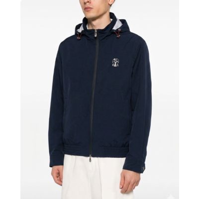 브루넬로쿠치넬리 남성 네이비 자켓 - Brunello Cucinelli Mens Navy Jackets - bru02x