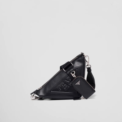 프라다 여성 Couple 블랙 크로스백 - Womens Black Shoulder Bag - pra02800x