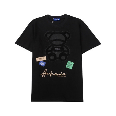 ADER 남/녀 모던 블랙 반팔티 - Unisex Black Tshirts - ade0112x