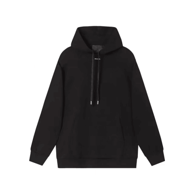 프라다 남성 캐쥬얼 블랙 후드티 - Mens Black Hoodie - pra02802x