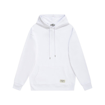 디올 남자 베이직 화이트 후드티 - Mens White Hoodie - dio02125x