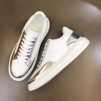 루이비통 남성 Beverly Hills 실버 스니커즈 - Mens Silver Sneakers - lou05208x